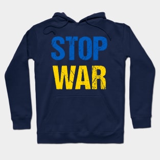 Stop War (Ukrainian flag colors) Hoodie